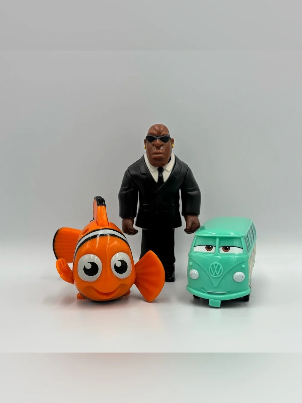Vintage Disney Mcdonalds Toy Lot- Finding Nemo Stitch Mr Bubbles Cars Fillmore